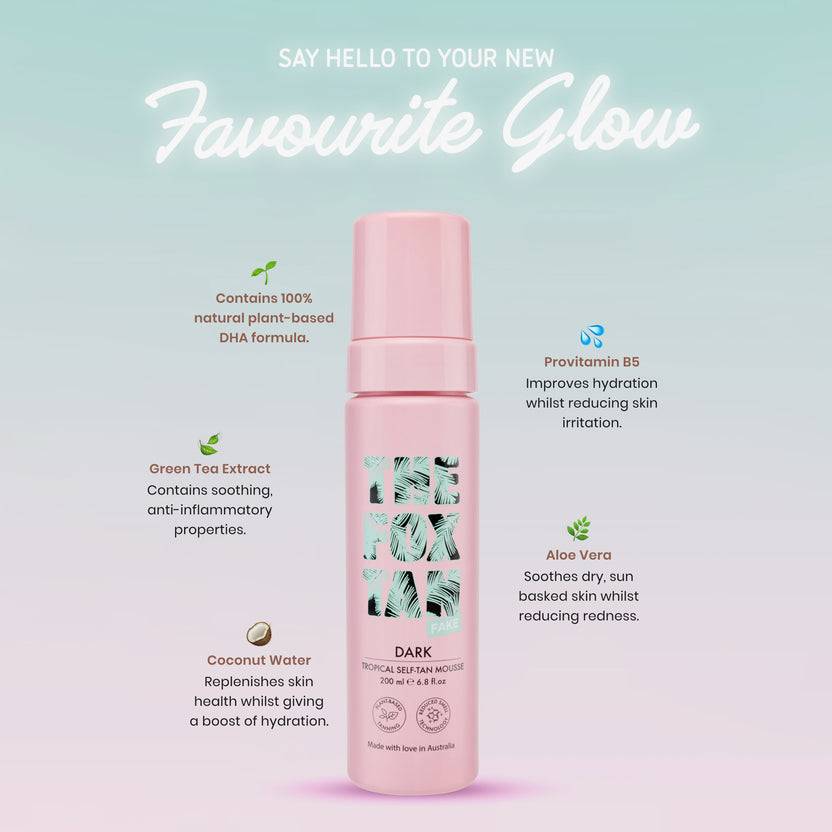 The Fox Tan Dark Tropical Self-Tan Mousse (200ml) Schlussverkauf