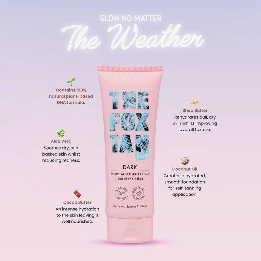 The Fox Tan Dark Tropical Self-Tan Creme (200ml) Fabrikverkauf