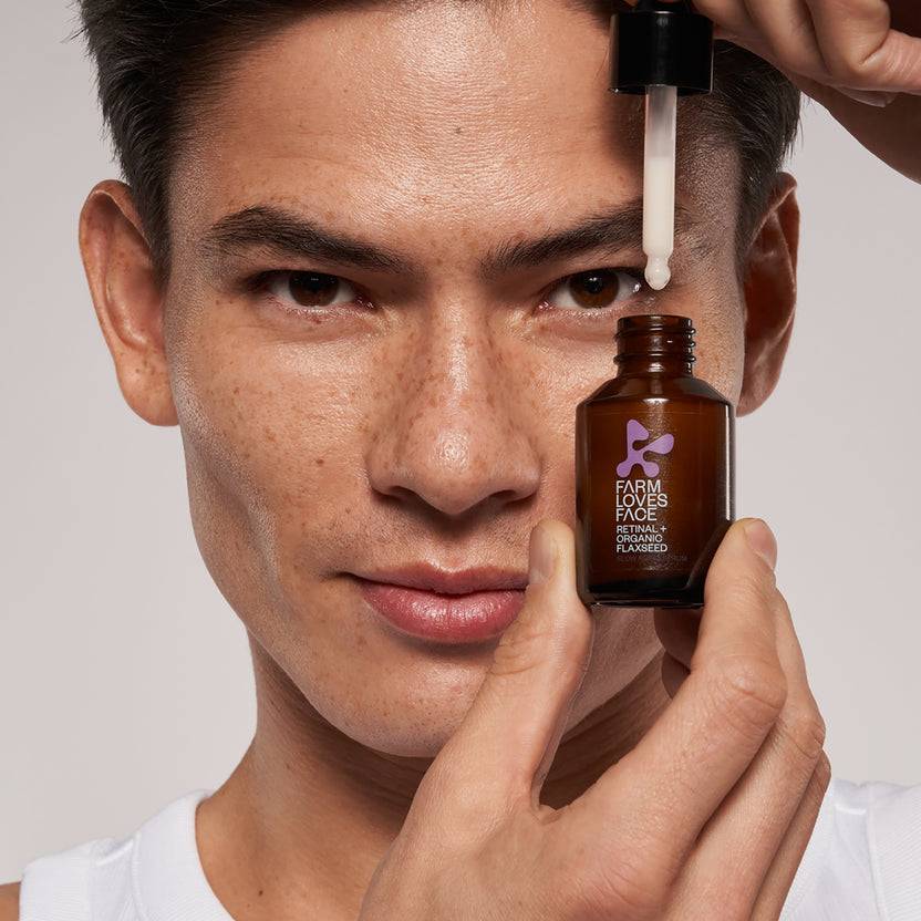 Farm Loves Face Retinal + Organic Flaxseed Slow Aging Serum (28ml) Online