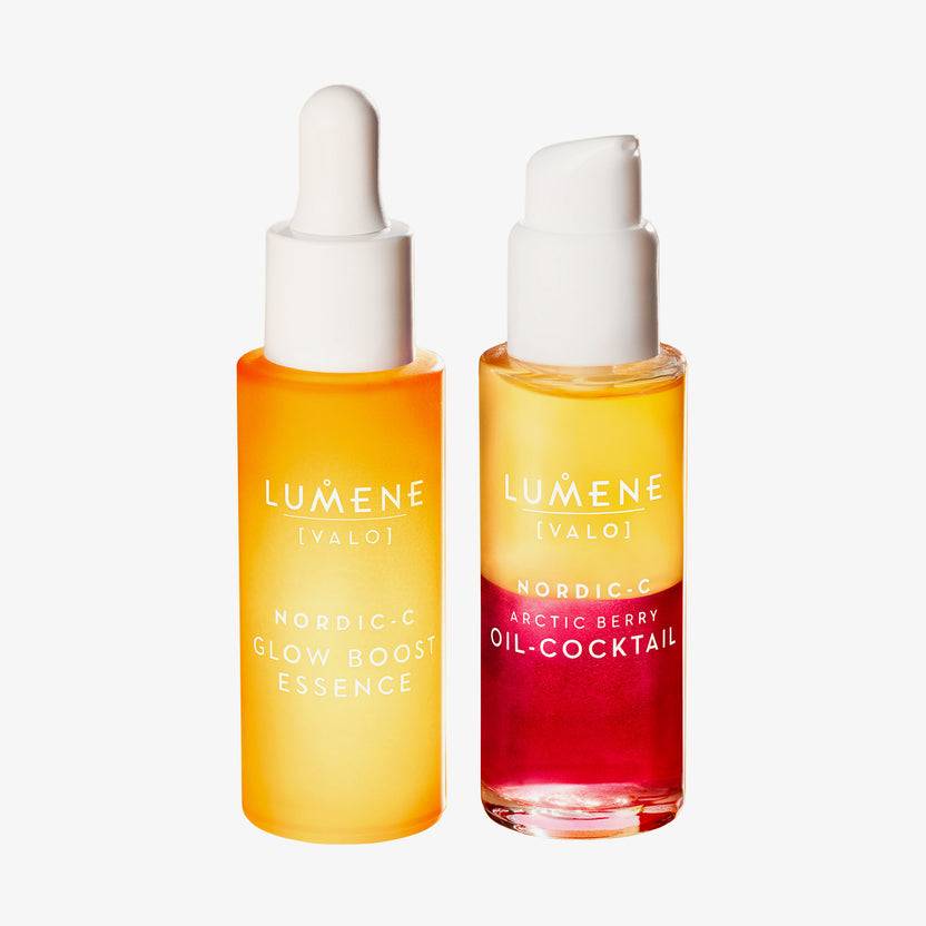 Lumene NORDIC-C [VALO] Essence + Oil-Cocktail Duo Set (60ml) Verkauf
