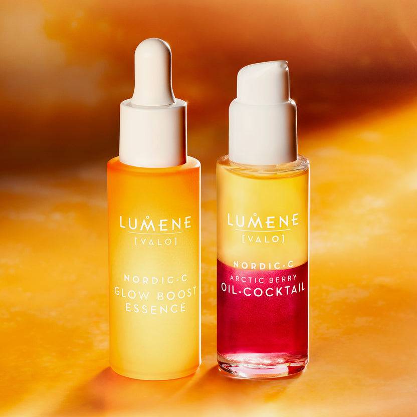 Lumene NORDIC-C [VALO] Essence + Oil-Cocktail Duo Set (60ml) Verkauf