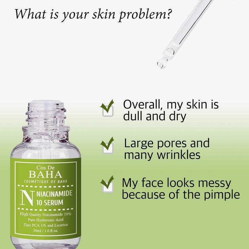 Cos de Baha Niacinamide Serum 30ml (N) (30ml) Kostenloser Versand international