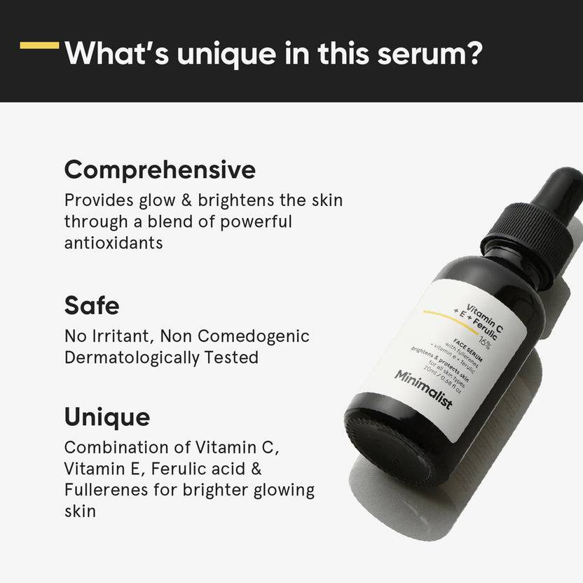 Minimalist Vitamin C + E + Ferulic 16% Face Serum (20ml) Angebote