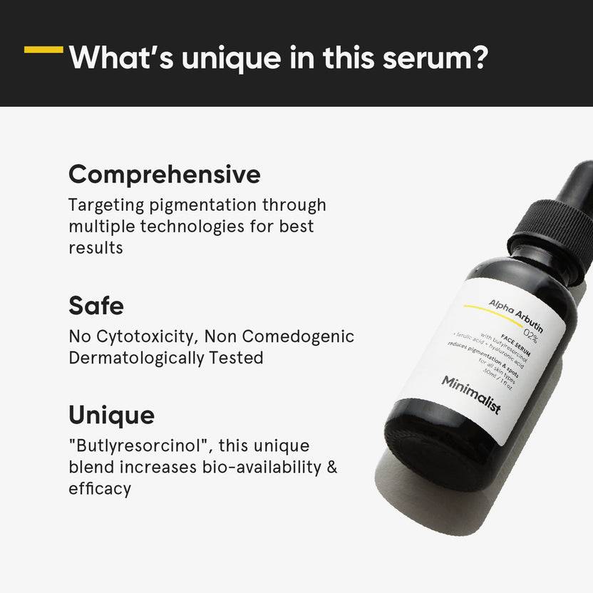 Minimalist Alpha Arbutin 02% Face Serum (30ml) Blitzverkäufe
