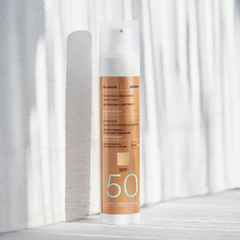 KORRES Red Grape Getönte Sonnencreme für das Gesicht SPF50 Anti-Aging + Anti-Dark-Spot (50ml) Top Angebot
