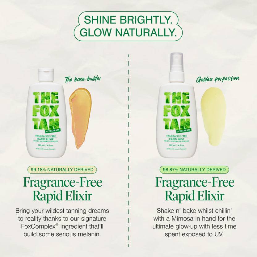 The Fox Tan The Bronzed Bundle - Fragrance Free (330ml) Bis zu 65% Rabatt