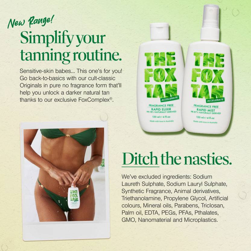 The Fox Tan Fragrance Free Originals Bundle (240ml) Nur für heute