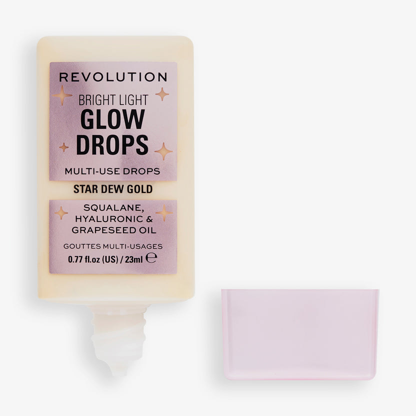 Revolution Makeup Bright Light Glow Drops Golden Star Dew (23ml) Kostenlose Rückgabe