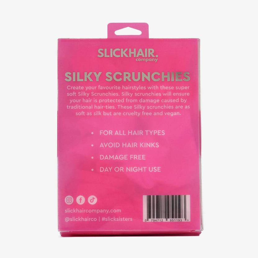 Slick Hair Skinny Silky Scrunchies Set (6 Pack) Letzte 2 Tage