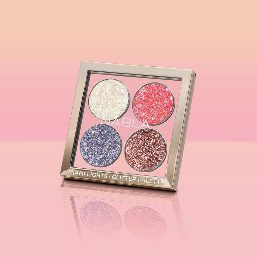 NABLA Cosmetics Miami Lights Glitter Palette Bis zu 60% Rabatt