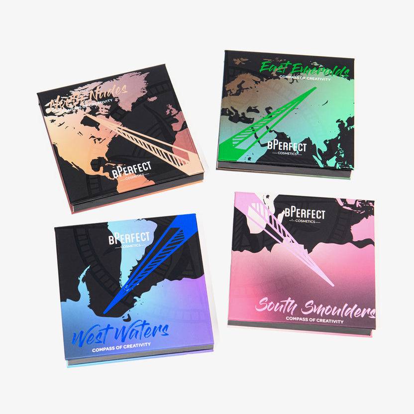 BPerfect Cosmetics Compass of Creativity Quad Shadow Collection (54g) Sonderangebot der Fabrik