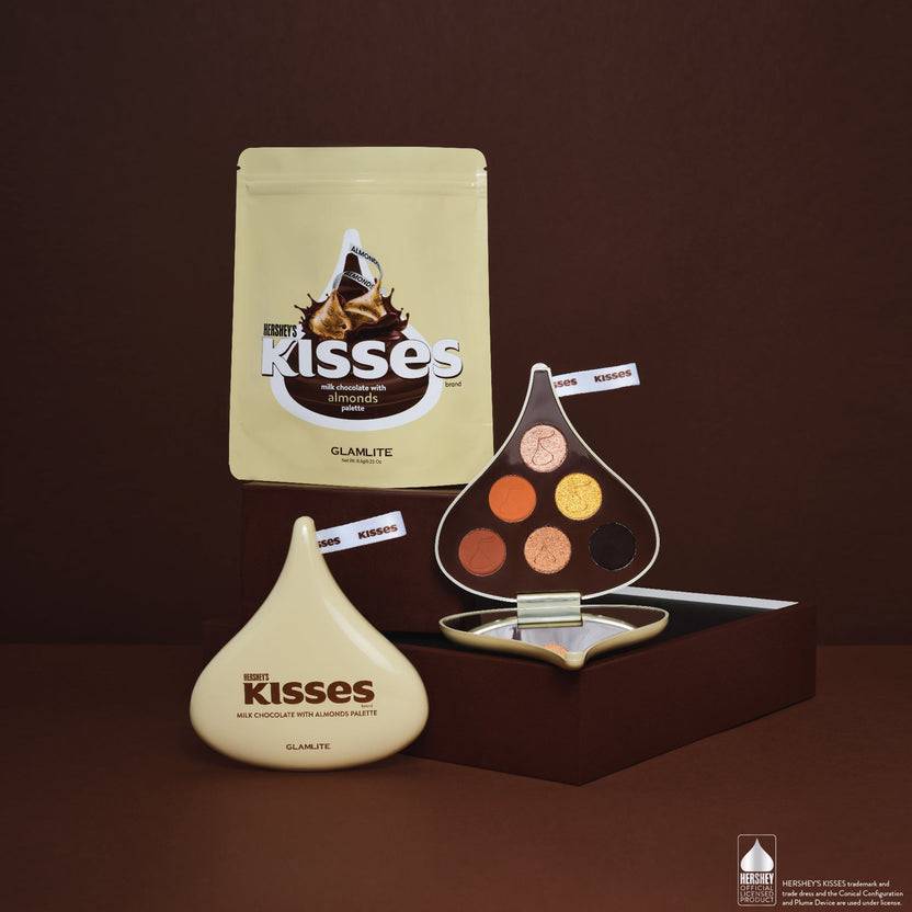 Glamlite Cosmetics Hershey's Kisses x Glamlite Milk Chocolate with Almonds Palette Sonderangebot