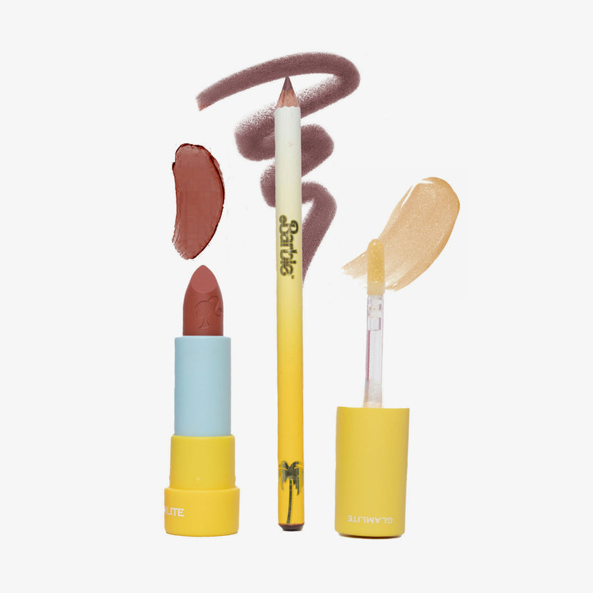 Glamlite Cosmetics Barbie™ x Glamlite At The Beach Lip Kit Große Rabatte
