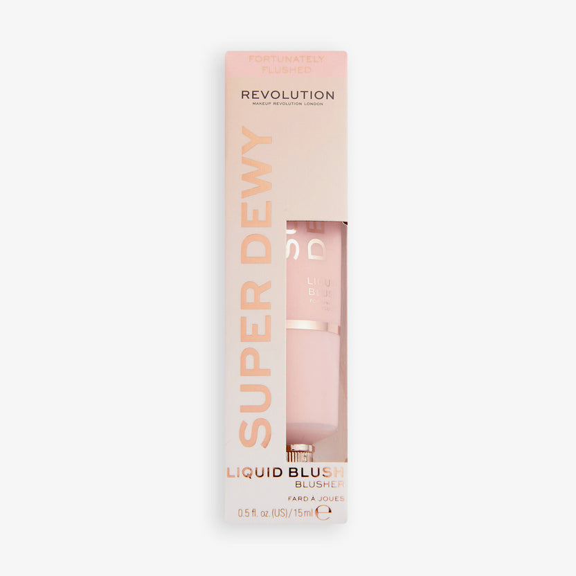 Revolution Makeup Superdewy Liquid Blush Fortunately Flushed (15ml) Bis zu 55% Rabatt
