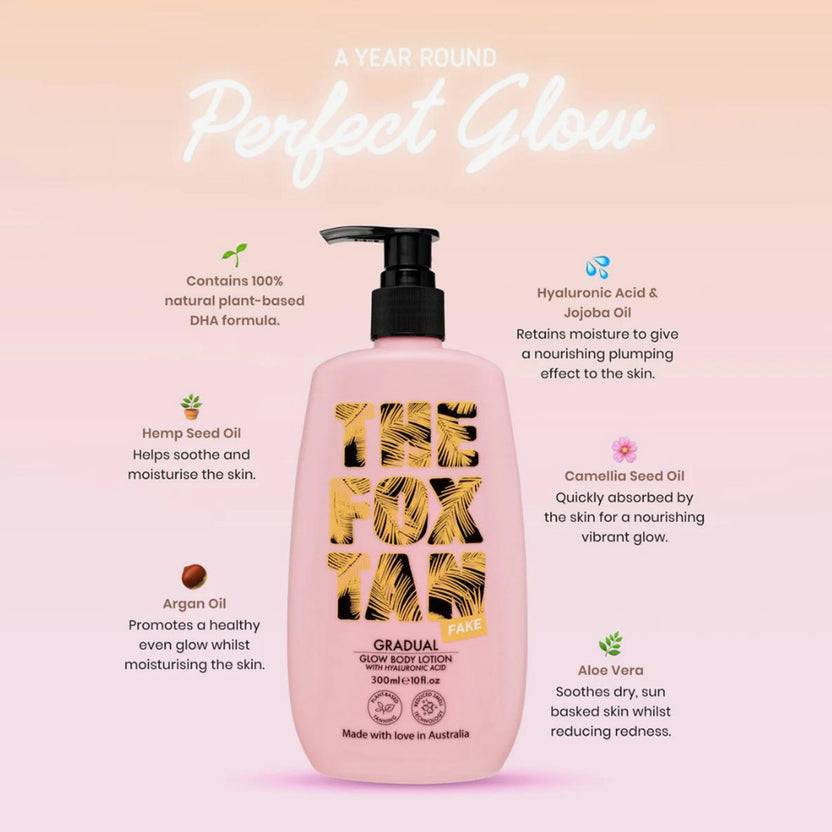 The Fox Tan Gradual Glow Body Lotion (300ml) Im Verkauf