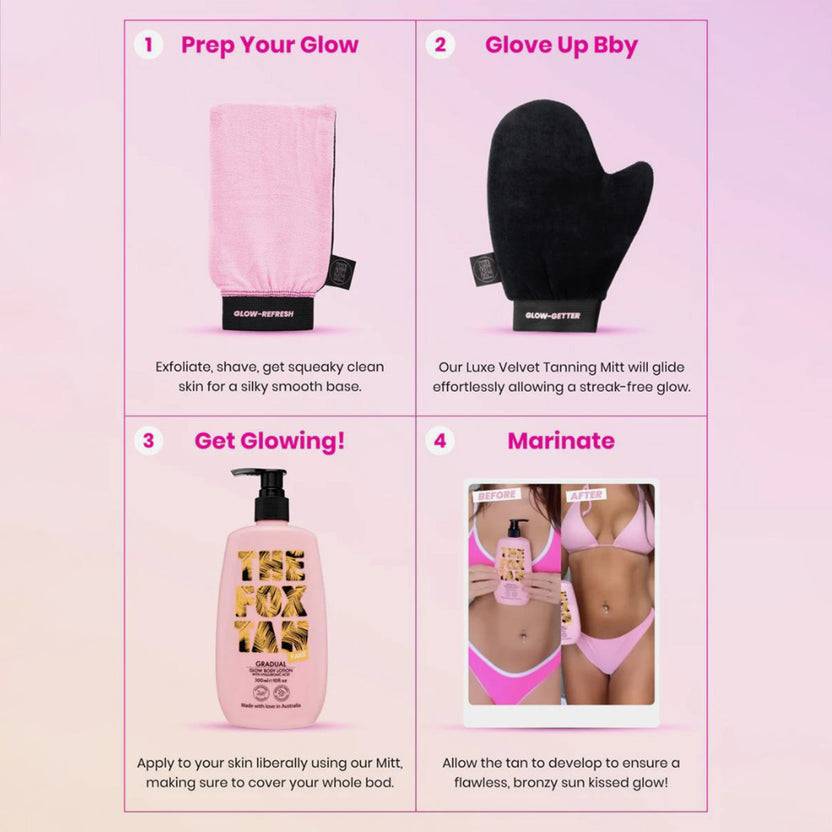 The Fox Tan Gradual Glow Body Lotion (300ml) Im Verkauf