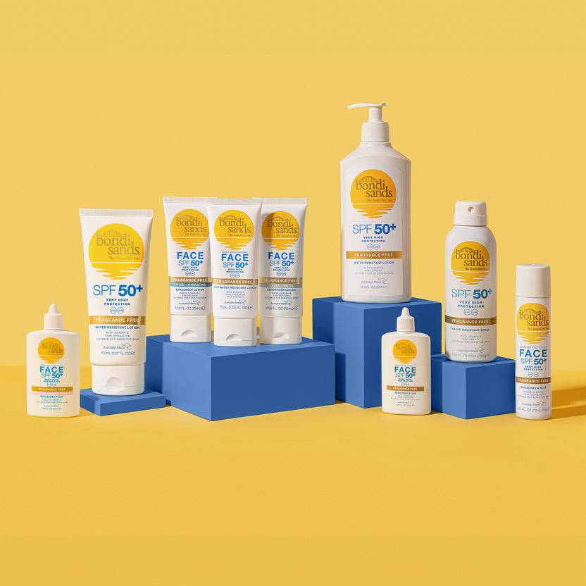 Bondi Sands SPF 50+ Fragrance Free Aerosol Mist Spray (160g) Fabrikverkauf