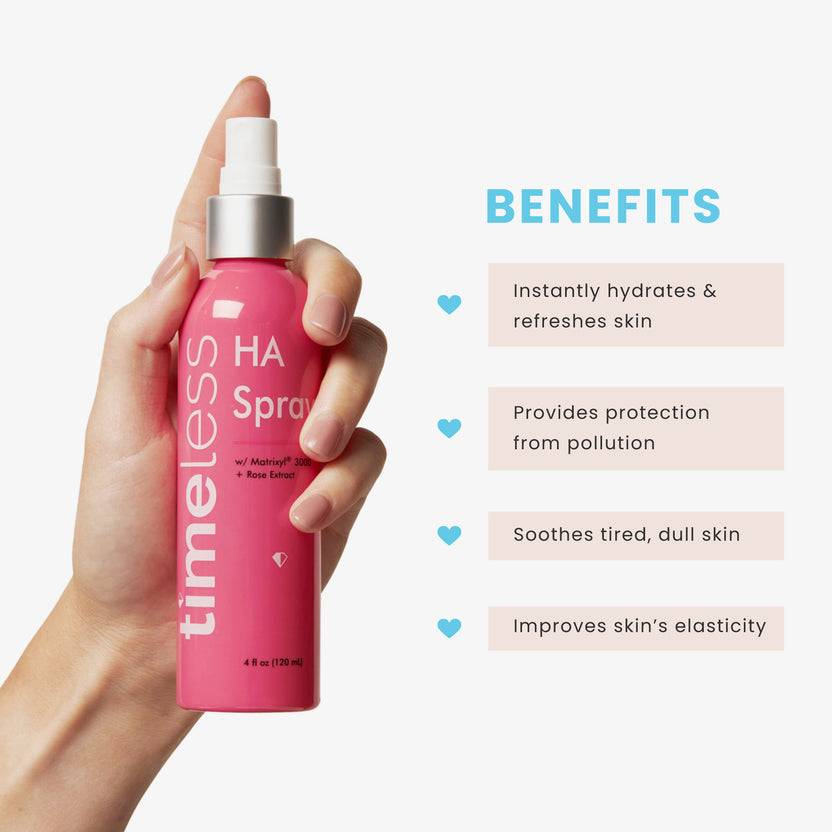 Timeless Skin Care HA ROSE SPRAY w/ Matrixyl 3000 (120ml) Zeitlich begrenztes Angebot