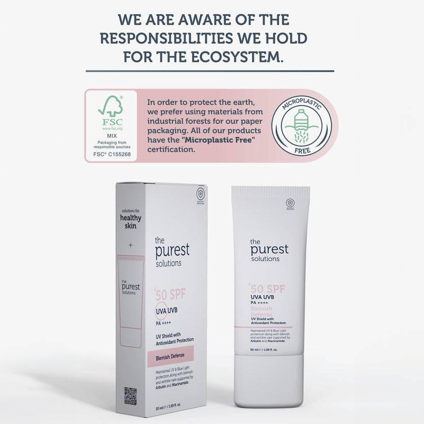 The Purest Solutions 50+ SPF UVA/UVB Blemish Defense Tinted Antioxidant Protection Suncreen (50ml) Zeitbegrenzte Promotion