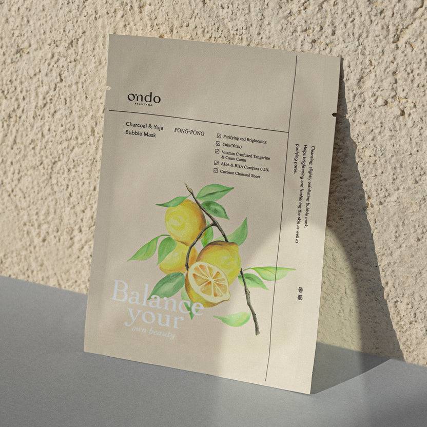 ondo Beauty 36.5 Charcoal & Yuja Bubble Mask Pong-Pong (25ml) Rabatte dieses Monats