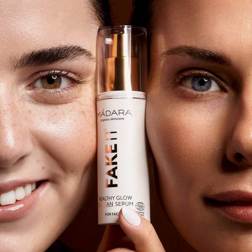 MÁDARA Cosmetics Fake It Healthy Glow Self Tan Serum For Face (30ml) Fabrikverkauf