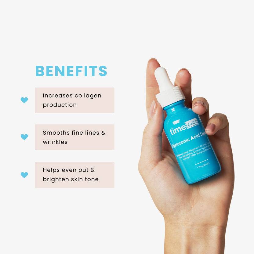Timeless Skin Care Hyaluronic Acid Vitamin C Serum (30ml) Begrenztes Angebot