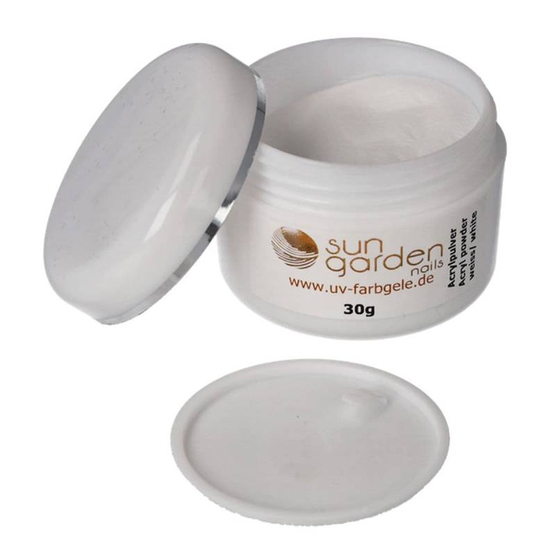 Sun Garden Nails Nagel Acryl Pulver weiß im Angebot