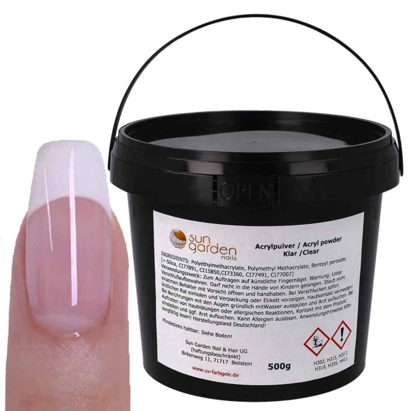 Sun Garden Nails Nagel Acryl Pulver klar Günstiger Verkauf