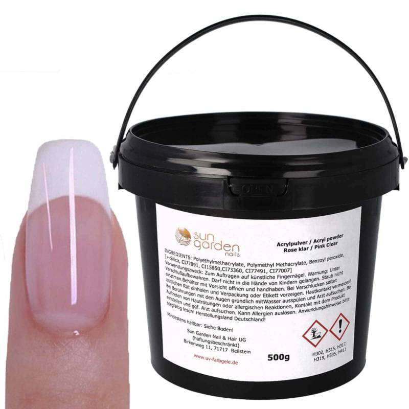 Sun Garden Nails Acryl Pulver rose / klar Meist gekauft