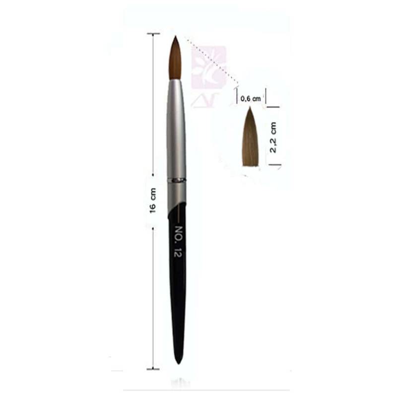 Sun Garden Nails Acrylpinsel Kolinsky Rotmarderhaar - Tropfenform spitz Schlussverkauf