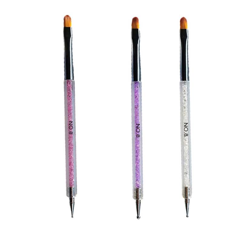 Sun Garden Nails 3 tlg. Set Spot Swirl Dotting Tool & Gelpinsel aus Rotmarderhaar - Rounded Blitzverkäufe