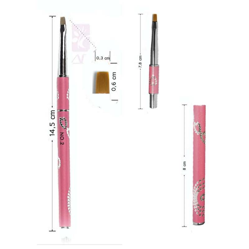 Sun Garden Nails Steckpinsel Gelpinsel aus Echthaar - Square im Angebot