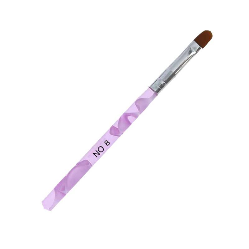Sun Garden Nails 4 tlg. Set Gelpinsel aus Rotmarderhaar - Rounded Fabrikpreis