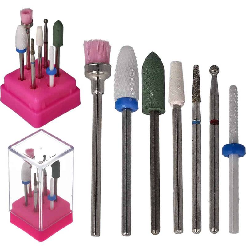 Sun Garden Nails 7tlg. Bit Set Nagel Fräser Aufsätze - Set 6 Angebote