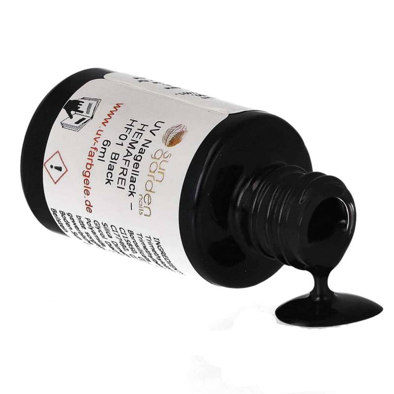 Sun Garden Nails UV Nagellack 6ml - HEMA-FREI - Schwarz & Weiß Töne Schlussverkauf