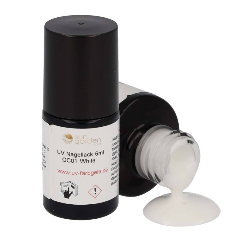 Sun Garden Nails UV Nagellack 6ml - One Coat Line - schwarz & weiß Töne Günstiger Verkauf