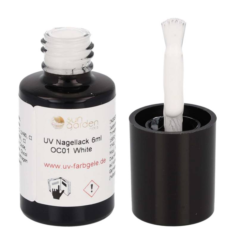 Sun Garden Nails UV Nagellack 6ml - One Coat Line - schwarz & weiß Töne Günstiger Verkauf