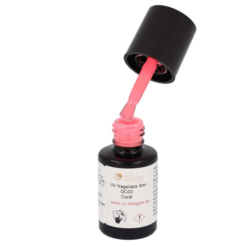 Sun Garden Nails UV Nagellack 6ml - One Coat Line - rot & orange Töne Outlet