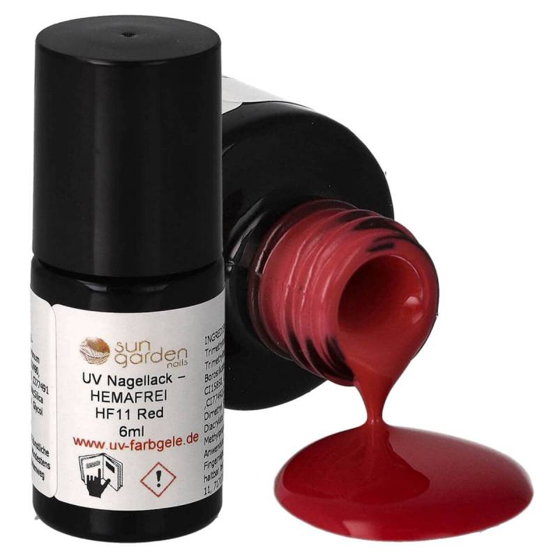 Sun Garden Nails UV Nagellack 6ml - HEMA-FREI - Rot Töne Outlet
