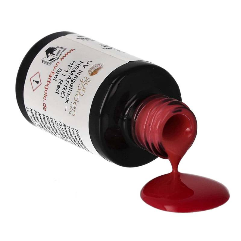 Sun Garden Nails UV Nagellack 6ml - HEMA-FREI - Rot Töne Outlet