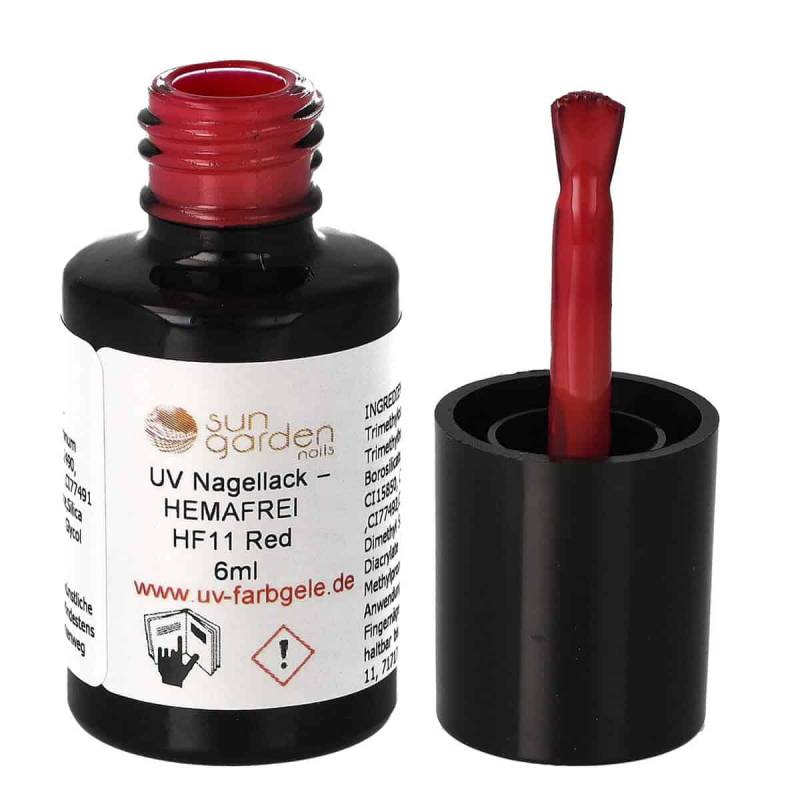 Sun Garden Nails UV Nagellack 6ml - HEMA-FREI - Rot Töne Outlet