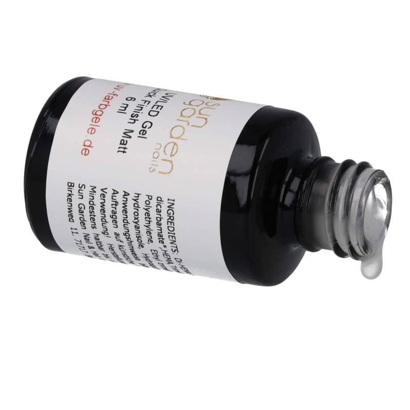 Sun Garden Nails 6ml UV Gel Matt Look Finish Klar - Pinselflasche Angebote