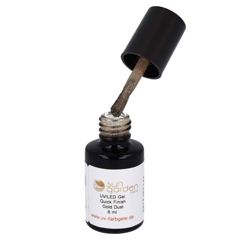 Sun Garden Nails 6ml UV Gel Quick Finish Pinselflasche - Gold Dust Hotsell