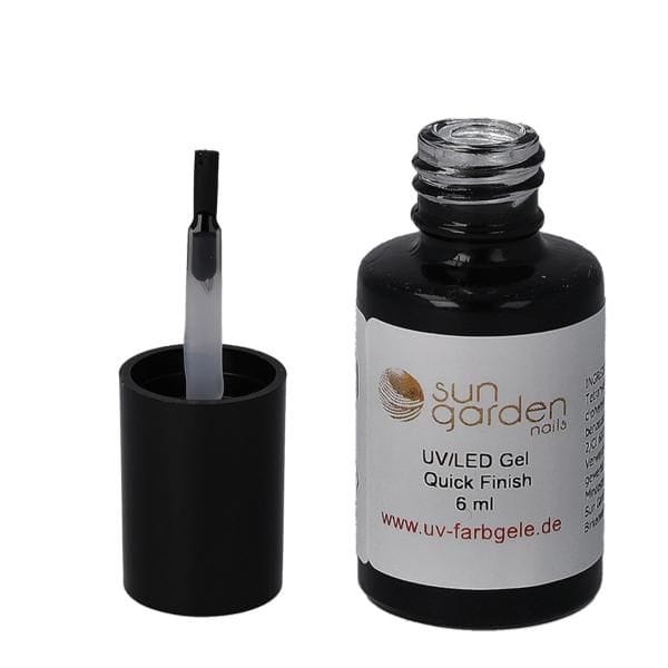 Sun Garden Nails 6ml UV Gel Quick Finish Pinselflasche - Klar Schlussverkauf