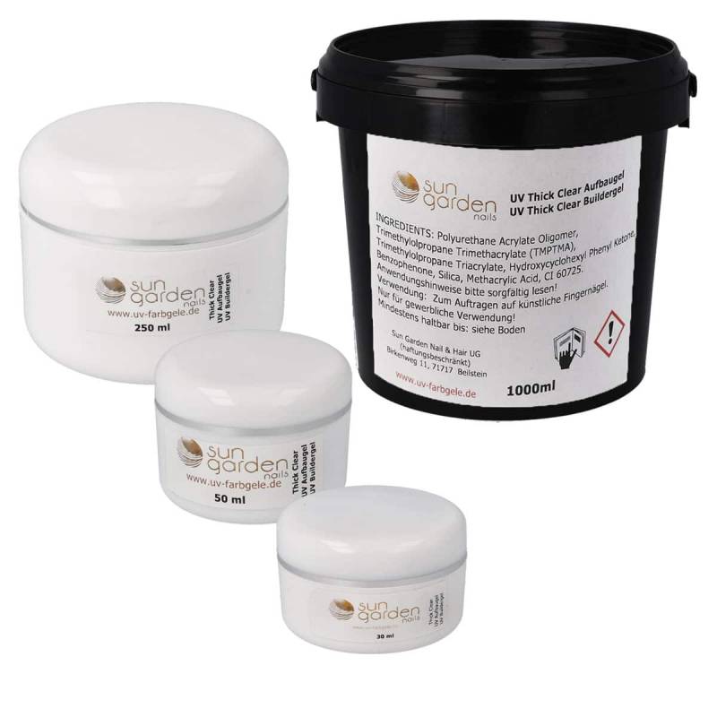 Sun Garden Nails UV Aufbaugel - Thick Clear Builder Gel