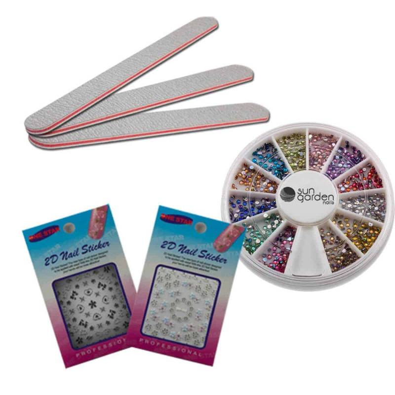 Sun Garden Nails UV Nagellack Gel Set ATHEN + UV GERÄT Auslauf