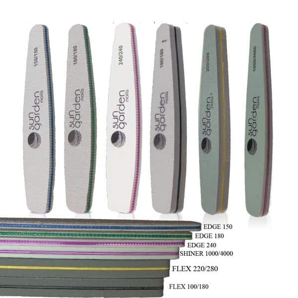 Sun Garden Nails Nagelfeilen Set - Profi Nail Base Tools 6tlg Angebote