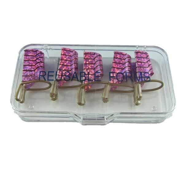 Sun Garden Nails Mehrweg-Nagel-Schablonen F0-18 pink 5 Stück Outlet