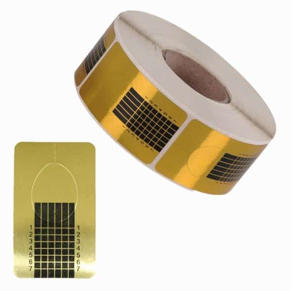 Sun Garden Nails Modellierschablonen eckig Gold 500 Stück Auslauf