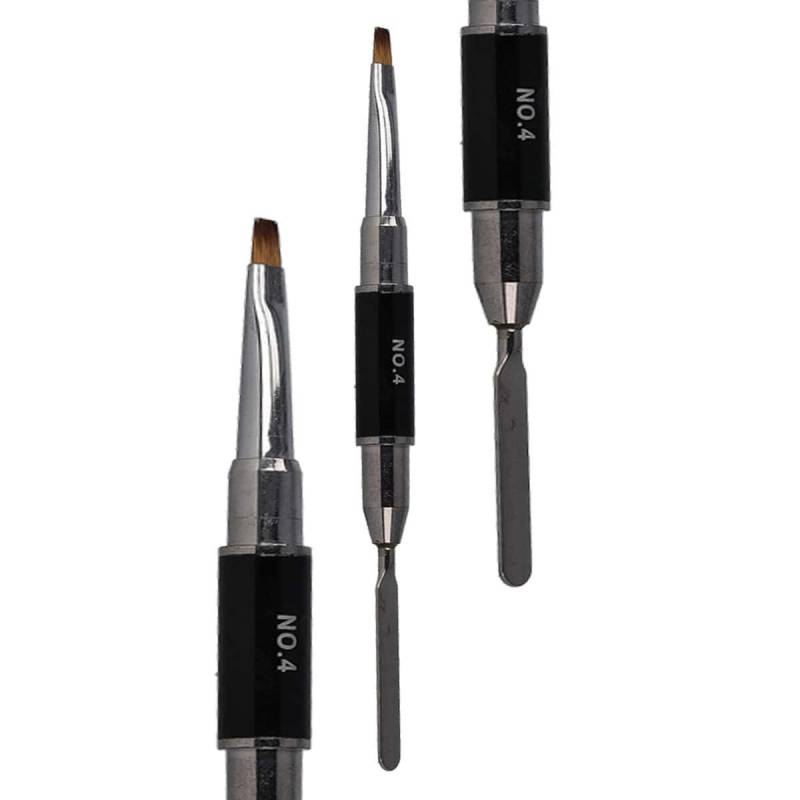 Sun Garden Nails Steckpinsel Spatel & Gelpinsel aus Echthaar - Square 2in1 Auslauf